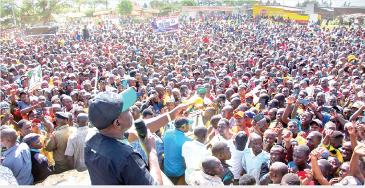 Ruto’s whirlwind tour of Nakuru woos youth with jobs, stipends 