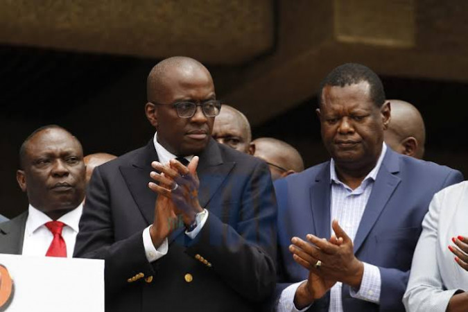 Polycarp Igathe and Philip Kaloki. PHOTO/Courtesy