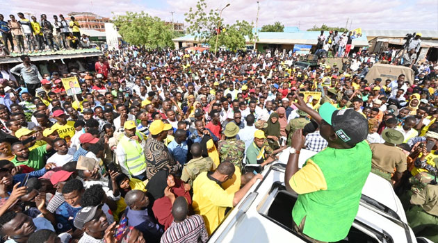 Drama as boda boda riders in Ruto’s Mandera rally demand unpaid ‘attendance’ fees