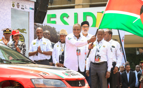 President Kenyatta flags off the 2022 Safari Rally