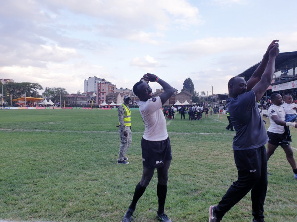 Collins Injera's celebrates. PHOTO/Twitter