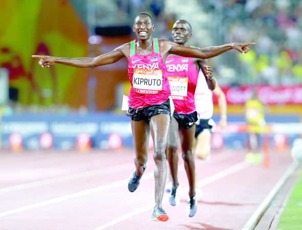 Conseslus Kipruto back on the track