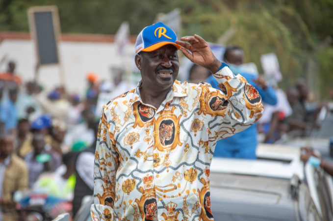 Azimio la Umoja leader Raila Odinga