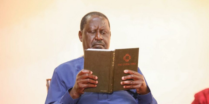 Raila turns to God before facing IEBC