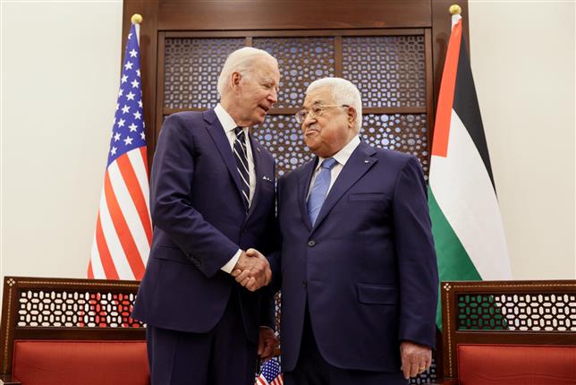 Biden backs two-State deal in the West Bank, to aid Palestine