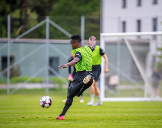 Eric Ouma in a past training session. PHOTO/Eric Ouma/Facebook