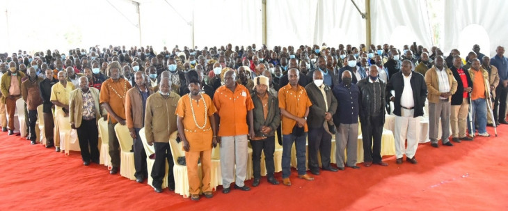 DP William Ruto meets elders from Kiambu County. PHOTO/William Ruto/Facebook