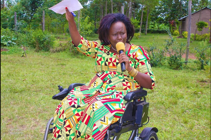 Leadership and women with disabilities: Migori Women Rep candidate Ghati on campaigning on wheelchair
