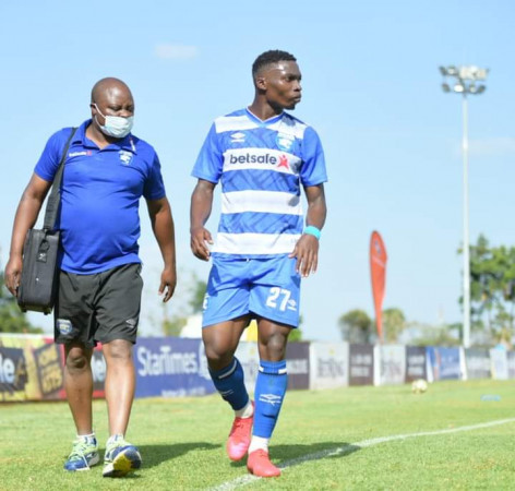 AFC Leopards Jaffari Owiti Odeny walks off-pitch. PHOTO/AFC Leopards/Facebook