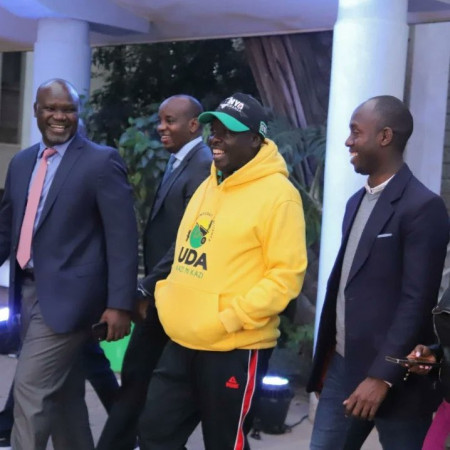 UDA presidential running mate Rigathi Gachagua at Catholic University of East Africa on Monday, July 18, 2022. PHOTO/Courtesy