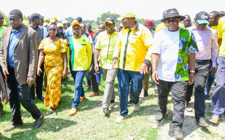 DP William Ruto campaigns in Kakamega on Monday, July 11, 2022. PHOTO/William Ruto(@WilliamsRuto)/Twitter