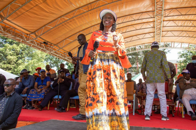 Raila Odinga's running mate Martha Karua. PHOTO/Twitter