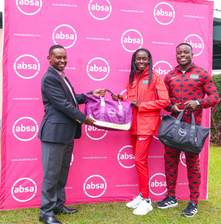 Absa donates kits to Team Kenya ahead of games