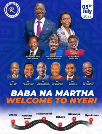 Raila, Karua campaign flyer