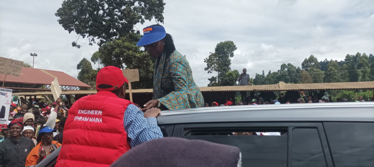 Karua takes Azimio campaigns to Nyeri