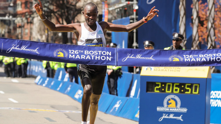 Evans Chebet of Kenya wins the 126th Boston Marathon - Canadian Running Magazine