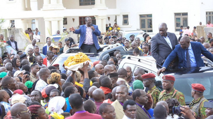 Kenya Kwanza leaders in Bungoma