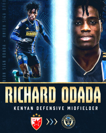 Richard Odada's announcement. PHOTO/ Philadelphia Union.