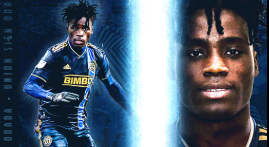 Richard Odada confirmed at Philadelphia Union. PHOTO/Philadelphia Union.