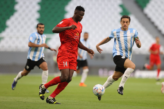 Michael Olunga in action PHOTO/AL Duhail/ Twitter(@DuhailSC)