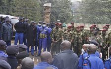 Police bosses brief officers on safety and security preparations ahead of Azimio-One Kenya presidential election petition. PD/Charles Mathai