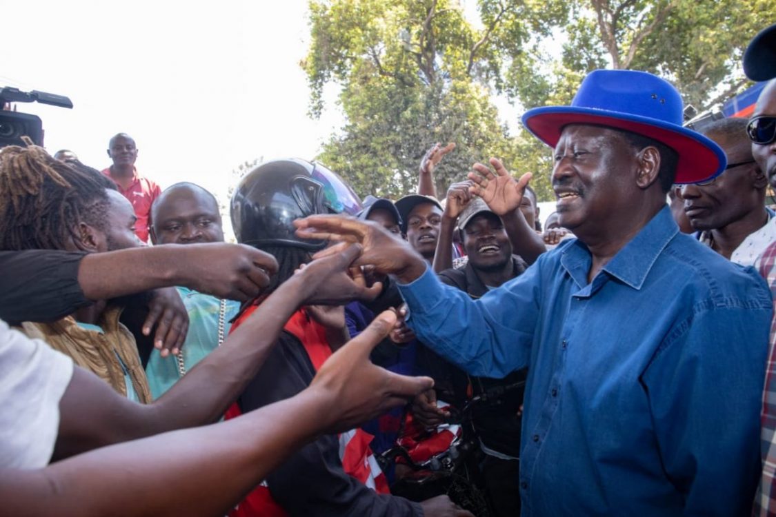 Raila surprises city boda boda riders with fuel, decries cost of living