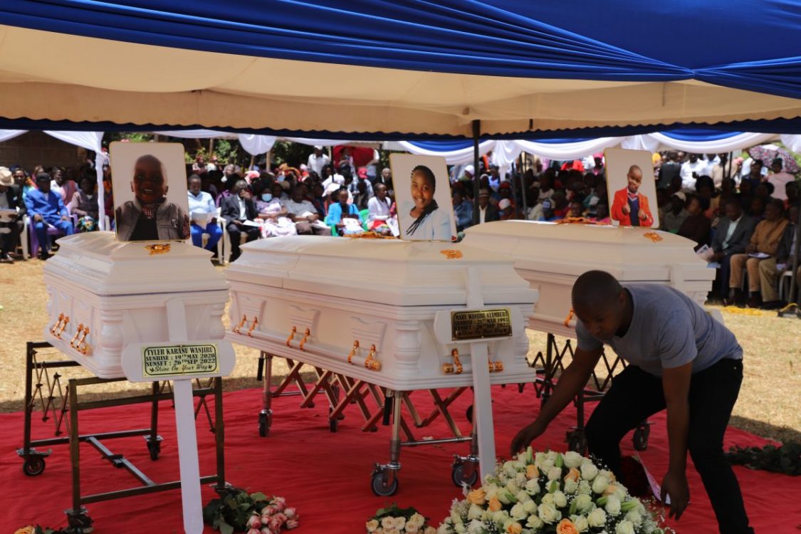Victims of collapsed building buried