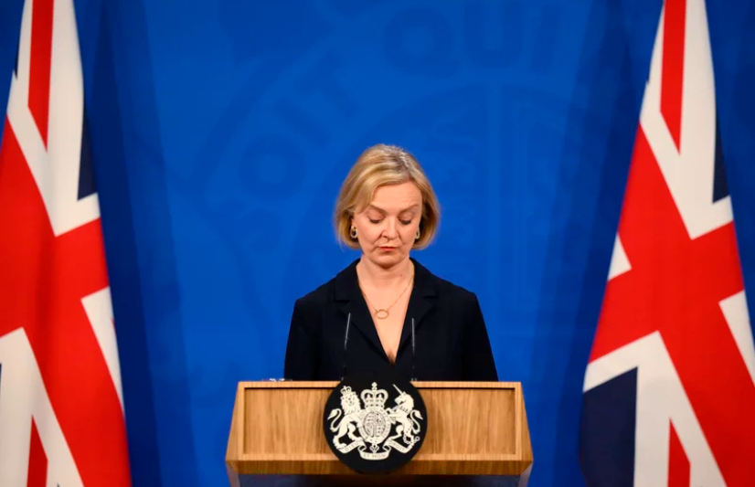 British Prime Minister Liz Truss resigns after 44 days in office