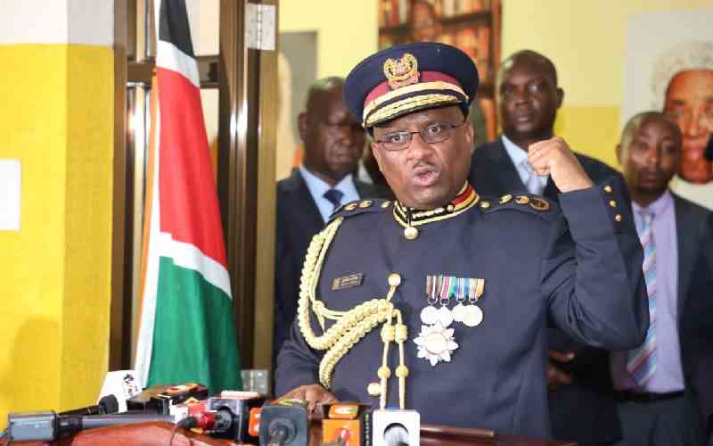 IG Koome talks tough on police extortion