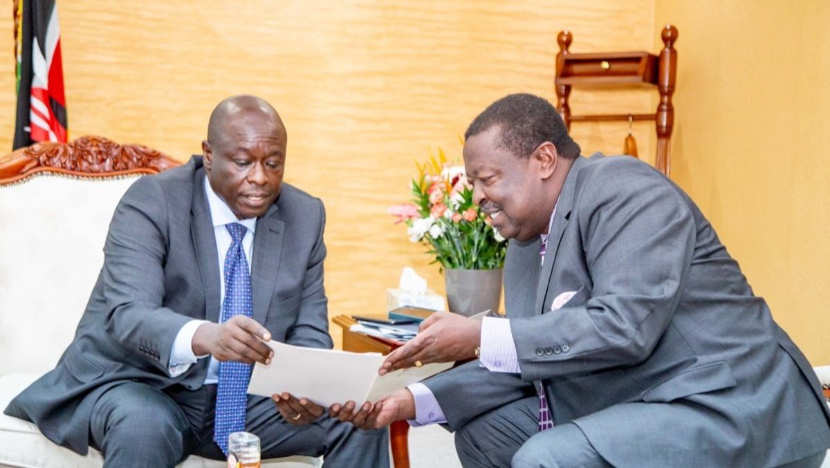 Gachagua hosts Mudavadi at his Harambee Annex office