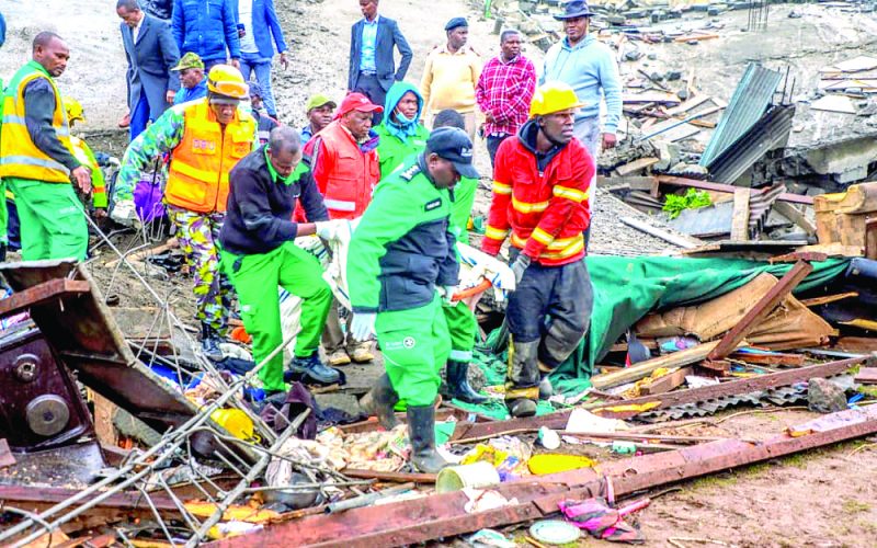 Queries as another building collapses
