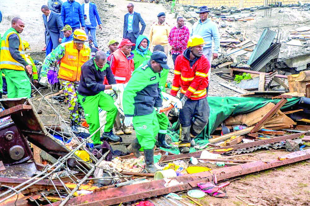 Queries as another building collapses