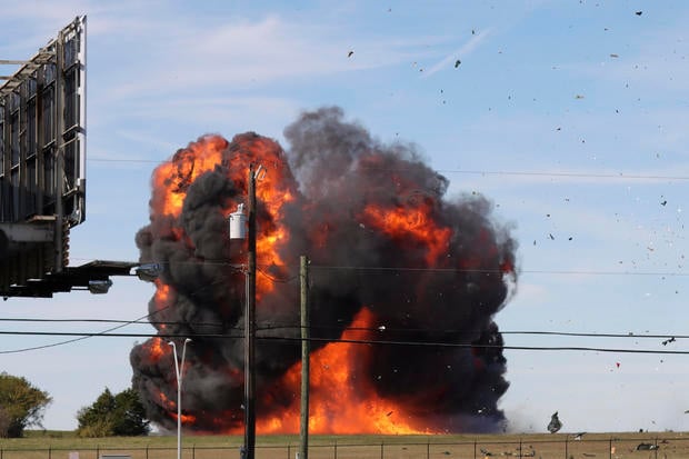 Dallas air show crash: Two World War II planes collide in mid-air