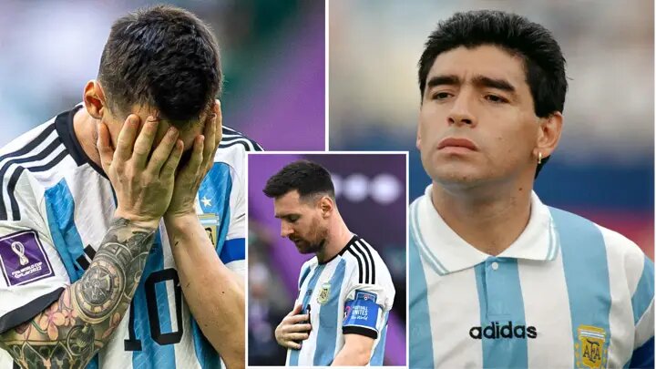 Diego Maradona's son criticises Messi after Argentina's shock defeat to Saudi Arabia