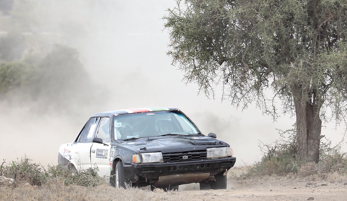 Karagatha, Nduku win inaugural training rally at Sikh Union in their Subaru car