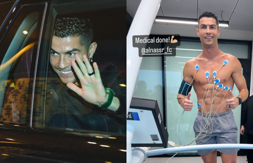 Cristiano Ronaldo shows off his insane physique as he passes medical tests in Saudi Arabia