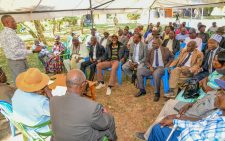 PHOTOS: CS Eliud Owalo hosts Luo Council of Elders at his Asembo home