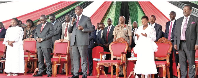 Ruto reiterates focus on growth agenda