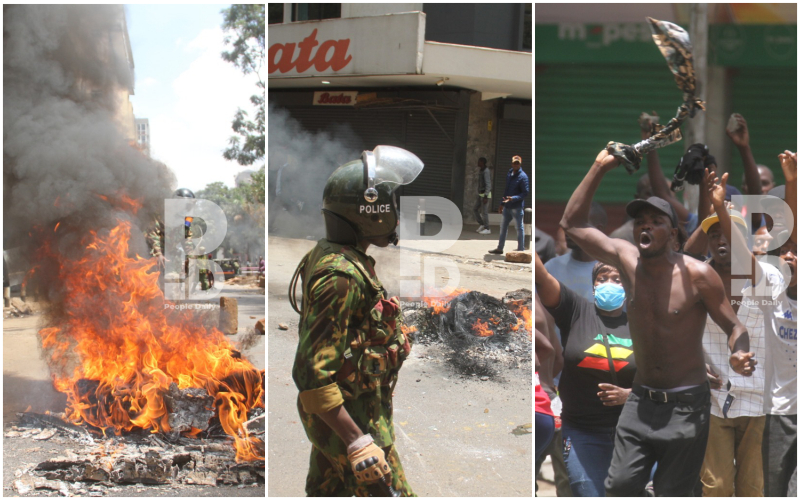 Running battles, teargas & arrests: How Azimio’s anti-gov’t protests went down in Nairobi (PHOTOS)