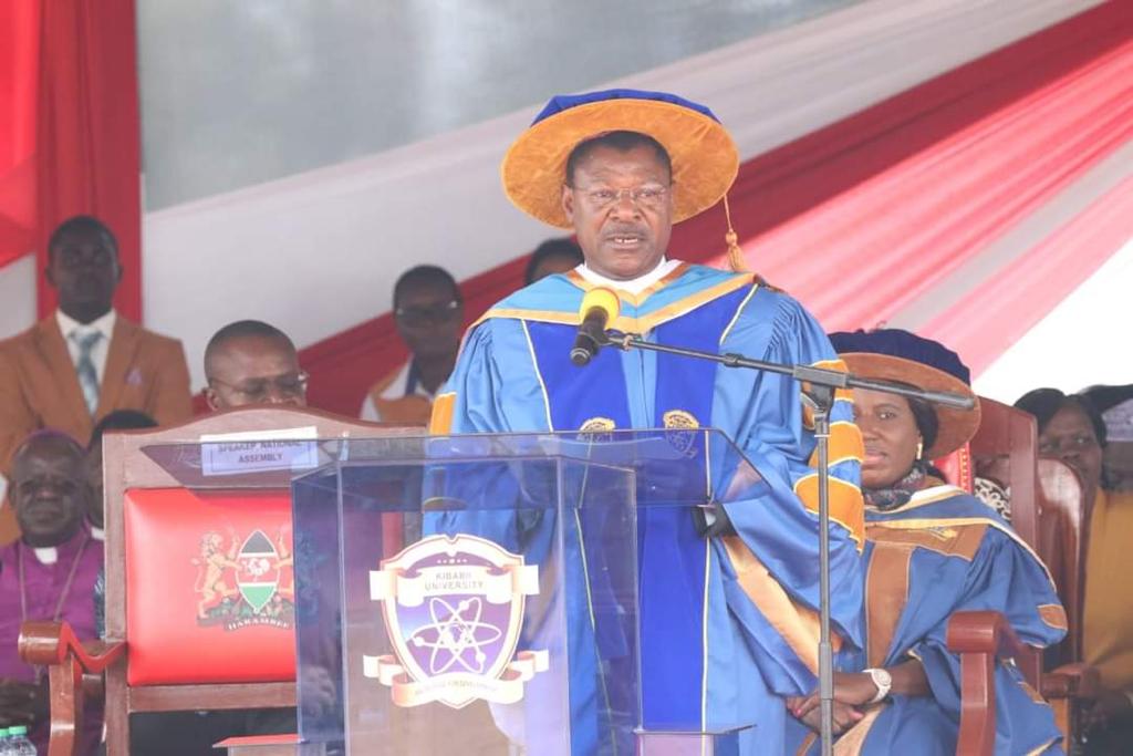 PHOTOS: Moses Wetang'ula conferred with honorary doctorate by Kibabii University