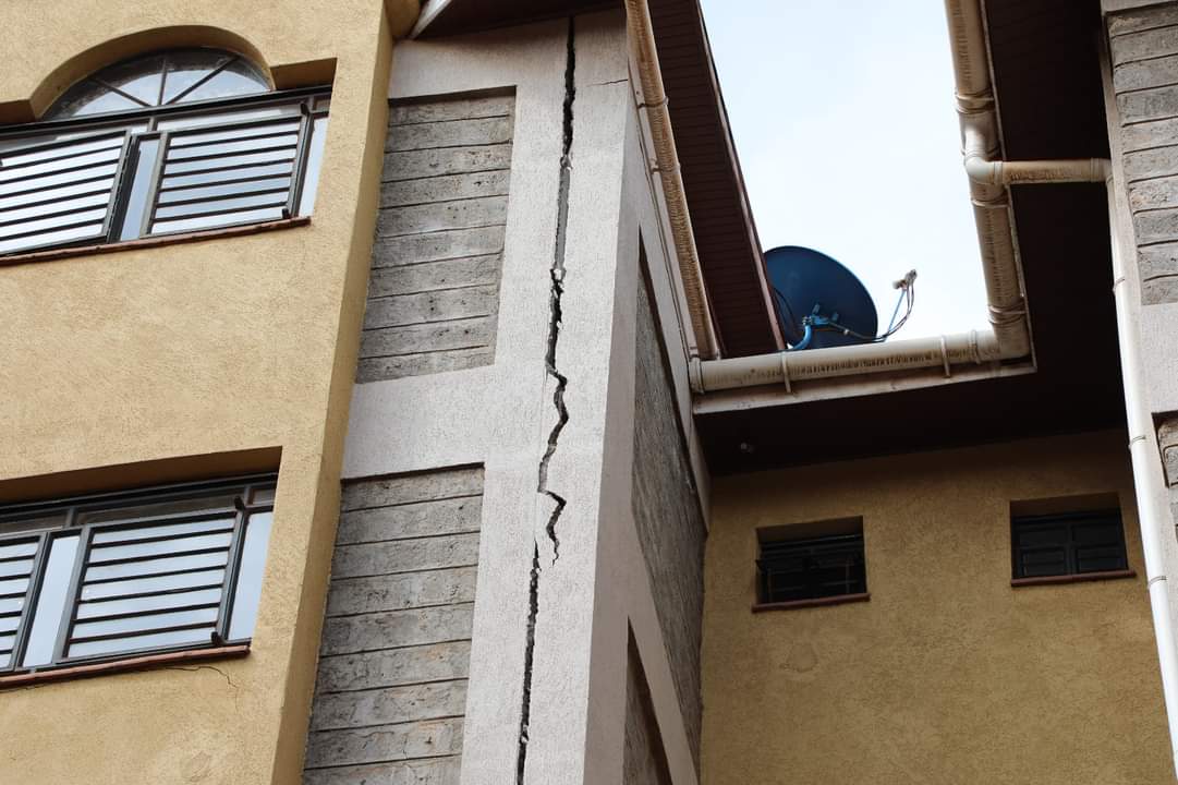 Kiambu: Tenants asked to vacate as building develops cracks