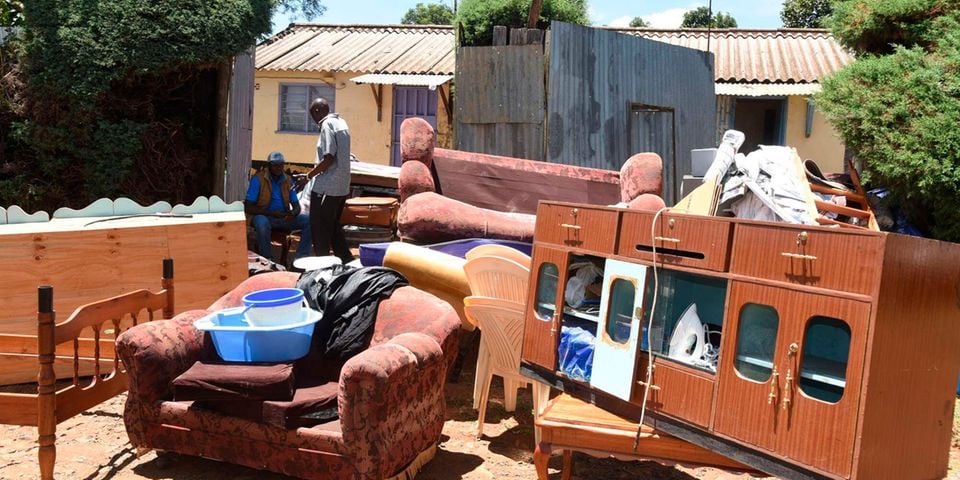 Eldoret estate residents evicted in rent arrears dispute