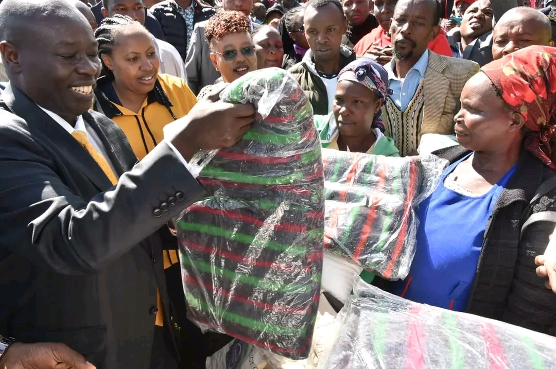 Nyandarua: Gachagua visits flash flood victims, offers relief support