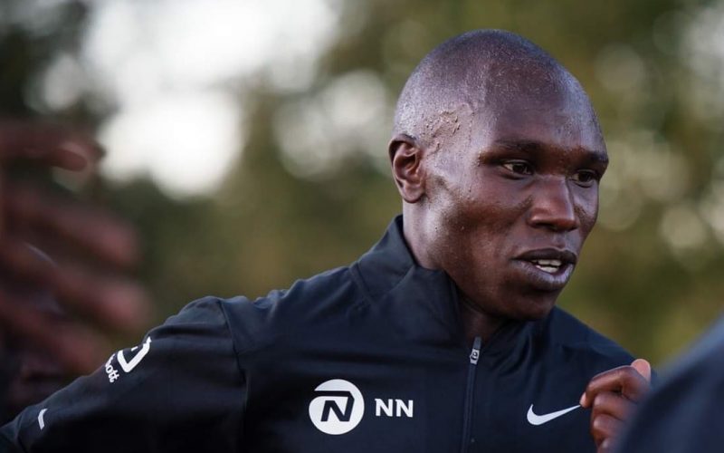 Kenya’s marathon runner Geoffrey Kamworor in a training session. PHOTO/Geoffrey Kamworor/Facebook.
