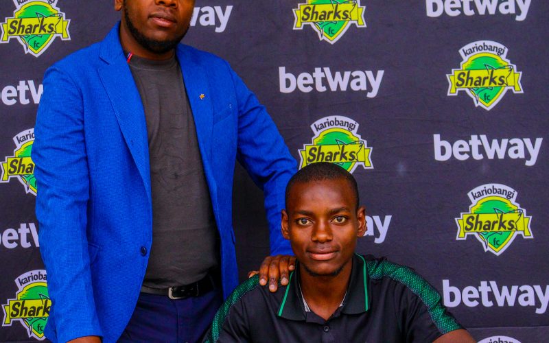 Kariobangi Sharks forward Moses Shikanda. PHOTO/Kariobangi Sharks/Facebook.