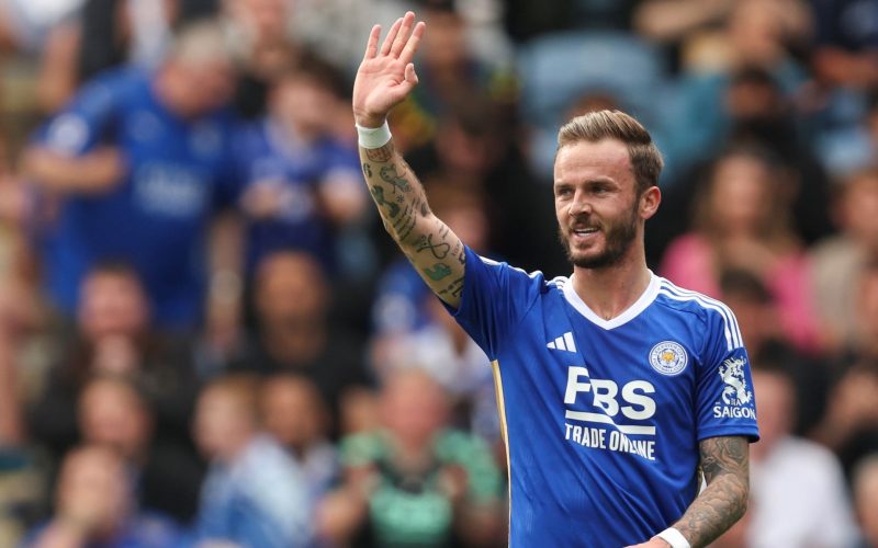 James Maddison waves.  PHOTO/BBC Sports 