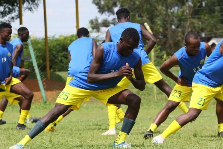 Kariobangi Sharks players in a past session. PHOTO/Kariobangi Sharks/Facebook.