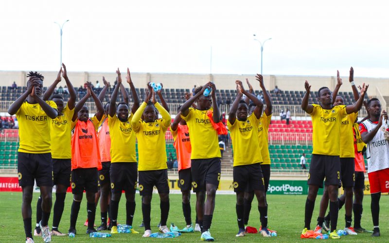 Tusker players in a past FKF PL match. PHOTO/Tusker/Facebook.