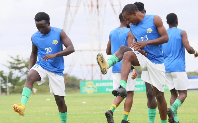 Kariobangi Sharks players in a past session. PHOTO/Kariobangi Sharks/Facebook.