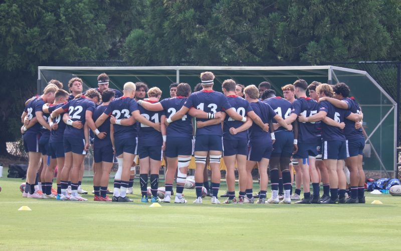 USA Rugby players huddle ahead of the World Rugby U20 qualifier Canada encounter. PHOTO/USA Rugby/Facebook